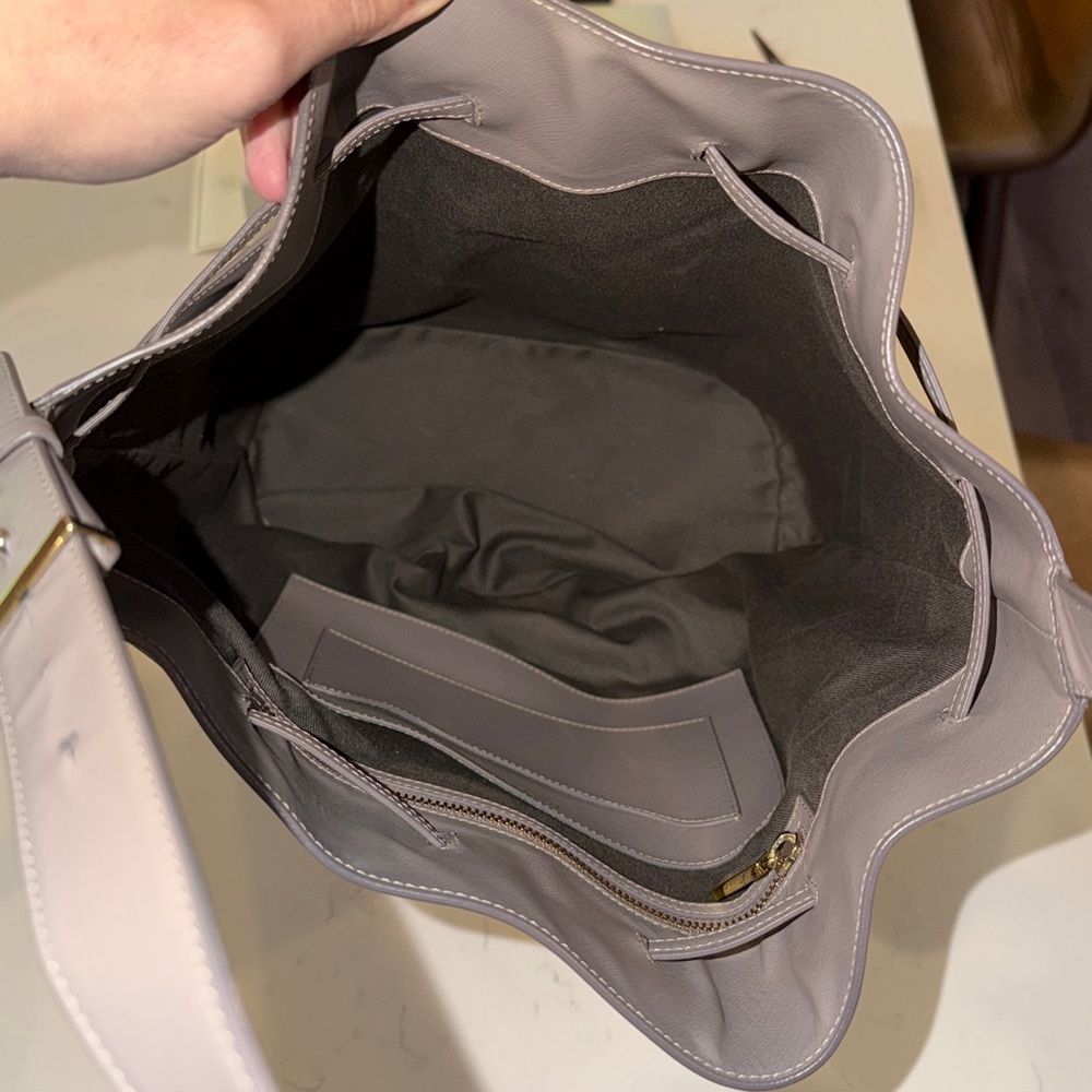 Cuyana Taupe Bucket Bag - Picture 3 of 8